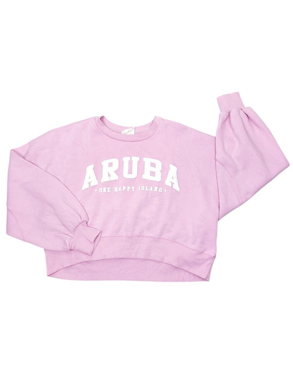 2/$20 Relaxx Pink & White Aruba Sweatshirt Top Size: Small